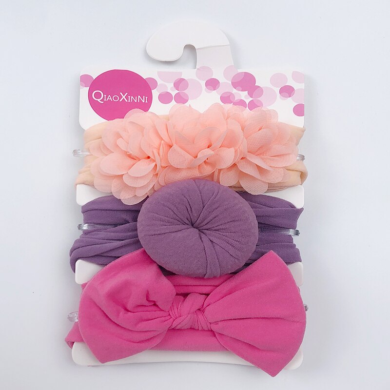 Elastic Baby Headband Set (3 Pcs)